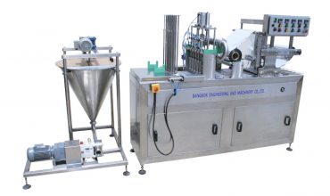 เครื่องบรรจุแถวตรงอัตโนมัติ / ปิดผนึกฝาฟิล์ม / ตัดฝาฟิล์ม LINEAR FILLING MACHINE